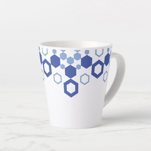 Frosted Symmetry Latte Mok (Rechterhoek)