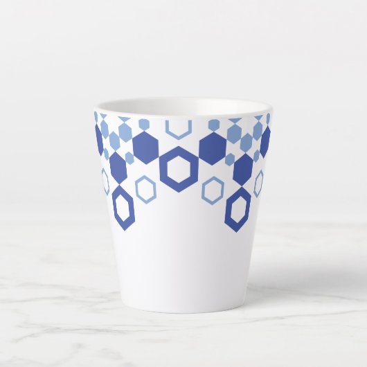 Frosted Symmetry Latte Mok (Voorkant)