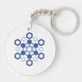 Frosted Symmetry Sleutelhanger (Achterkant)