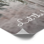 Frosted takken en een met sneeuw bedekt bos poster (Hoek)