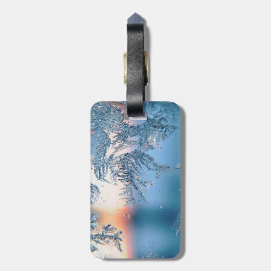 Frosted Uitzicht Bagagelabel (Achterkant verticaal)