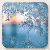 Frosted Uitzicht Bier Onderzetter (Voorkant)