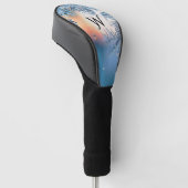 Frosted Uitzicht geparafeerd Golfheadcover (Schuin)