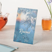 Frosted Uitzicht Gereserveerd Reclamebord Met Voetstuk (Insitu)