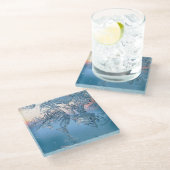 Frosted Uitzicht Glazen Onderzetter (Schuin)