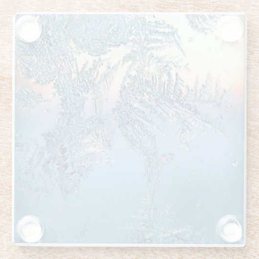 Frosted Uitzicht Glazen Onderzetter (Achterkant)