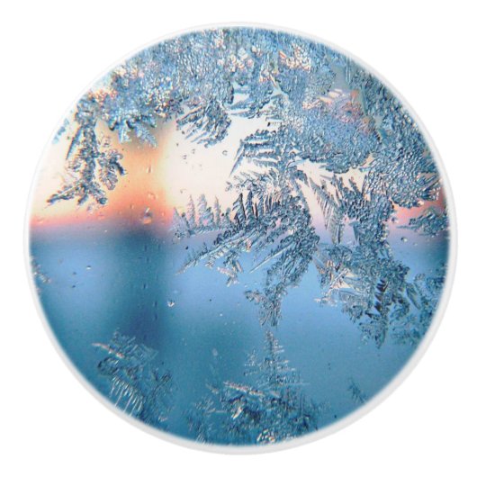 Frosted Uitzicht Keramische Knop (Voorkant)