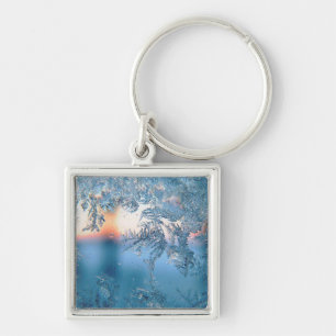 Frosted Uitzicht Sleutelhanger