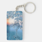 Frosted Uitzicht Sleutelhanger (achterkant)