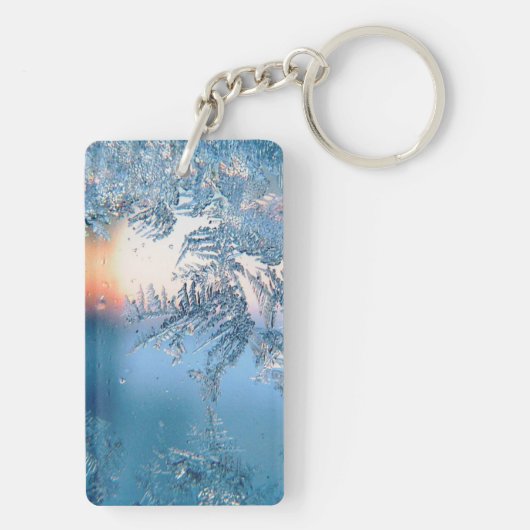 Frosted Uitzicht Sleutelhanger (achterkant)
