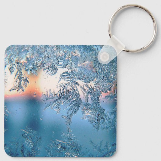 Frosted Uitzicht Sleutelhanger (Achterkant)