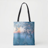 Frosted Uitzicht Tote Bag (Voorkant)