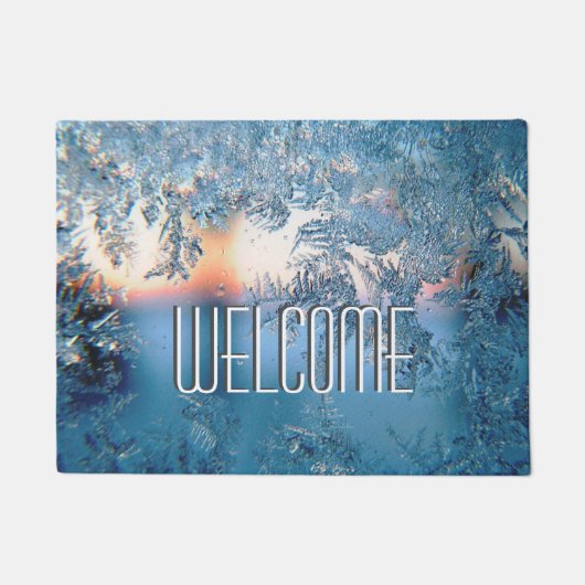 Frosted Uitzicht Welkom Deurmat (Voorkant)