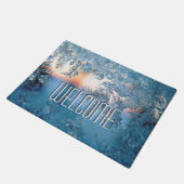 Frosted Uitzicht Welkom Deurmat (Schuin)
