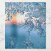 Frosted Uitzicht Wijn Etiket (Enkel label)