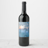 Frosted Uitzicht Wijn Etiket (Voorkant)