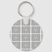 Frosted Windows Sleutelhanger (grijs & wit) (Voorkant)