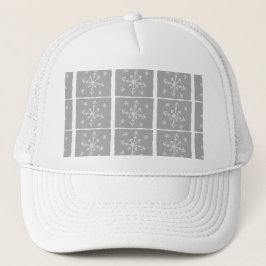 Frosted Windows Trucker Hat (grijs en wit) Trucker Pet