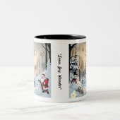 Frosted Winter Dreams Tweekleurige Koffiemok (Center)