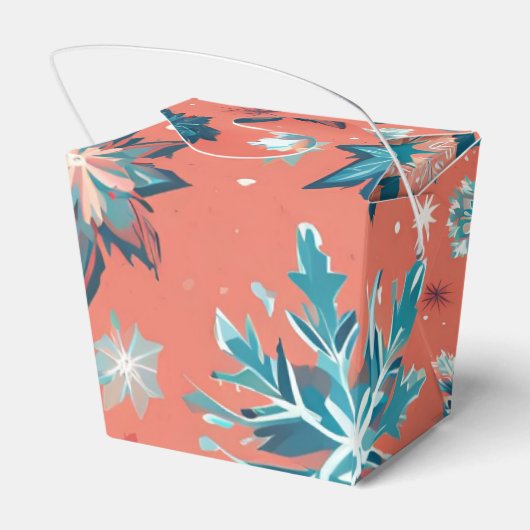 'Frosted Winter Elegance Christmas Gift Boxes' Bedankdoosjes (Achterkant)