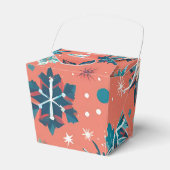 'Frosted Winter Elegance Christmas Gift Boxes' Bedankdoosjes (Voorkant Zijde)