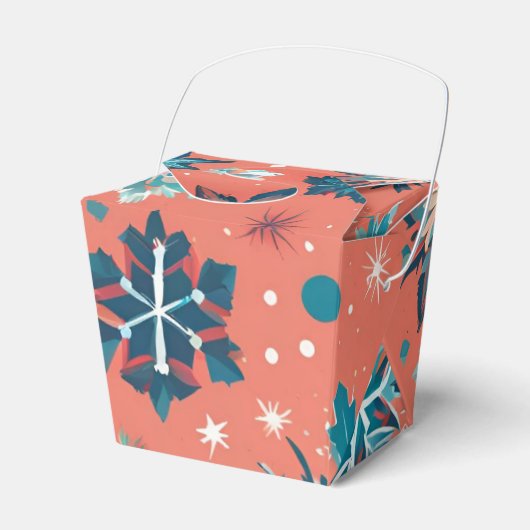 'Frosted Winter Elegance Christmas Gift Boxes' Bedankdoosjes (Voorkant Zijde)