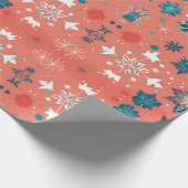 Frosted Winter Elegance Christmas Wrapping Cadeaupapier (Hoek)