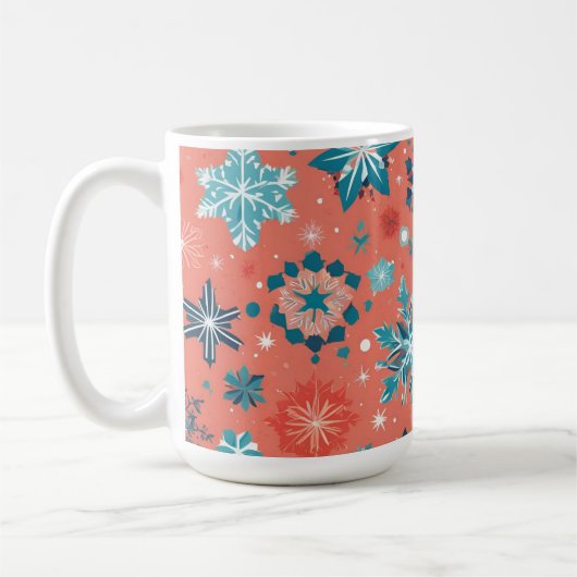 Frosted Winter Elegance Kerst Mok (Links)