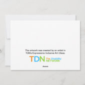 Frosted Winter Feestdagenkaart (Achterkant)