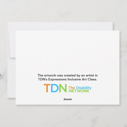 Frosted Winter Feestdagenkaart (Achterkant)