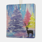 Frosted Winter Keramisch Ornament (Links)