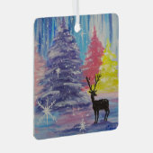 Frosted Winter Metalen Ornament (Voorkant Rechts)