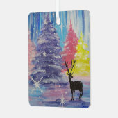 Frosted Winter Metalen Ornament (Voorkant links)