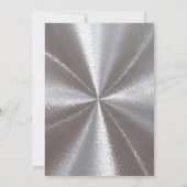 Frosted Winter - Silver - Bridal Shower Invitation Kaart (Achterkant)