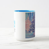 Frosted Winter Tweekleurige Koffiemok (Center)