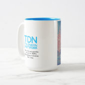 Frosted Winter Tweekleurige Koffiemok (Voorkant links)