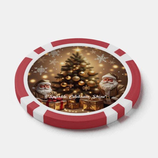 'Frosted Winter Wonderland' Poker Chips (Enkel)