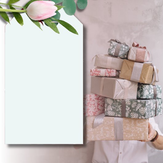 Frosted Witte Stevige Kleur | Klassiek | Elegant Cadeaulabel