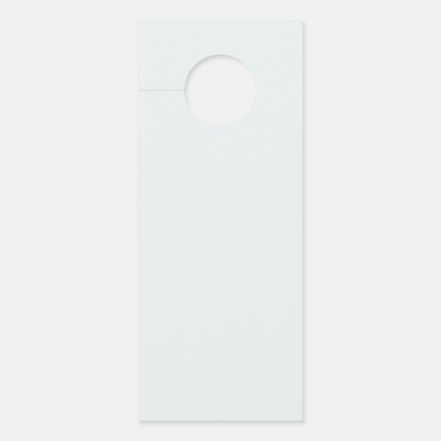 Frosted Witte Stevige Kleur | Klassiek | Elegant Deurhanger (Voorkant)