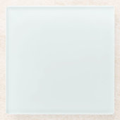 Frosted Witte Stevige Kleur | Klassiek | Elegant Glazen Onderzetter (Voorkant)