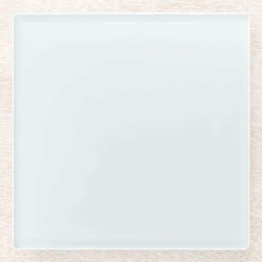 Frosted Witte Stevige Kleur | Klassiek | Elegant Glazen Onderzetter (Voorkant)