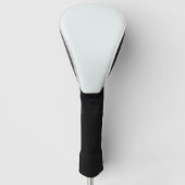 Frosted Witte Stevige Kleur | Klassiek | Elegant Golfheadcover (Voorkant)
