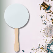 Frosted Witte Stevige Kleur | Klassiek | Elegant Handwaaier