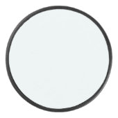 Frosted Witte Stevige Kleur | Klassiek | Elegant Hockey Puck (Voorkant)