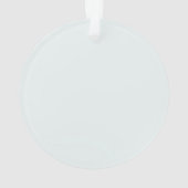 Frosted Witte Stevige Kleur | Klassiek | Elegant Ornament (achterkant)