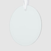 Frosted Witte Stevige Kleur | Klassiek | Elegant Ornament (voorkant)