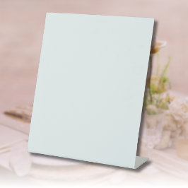 Frosted Witte Stevige Kleur | Klassiek | Elegant Reclamebord Met Voetstuk