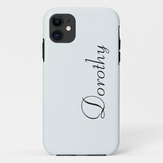 Frosted Witte Stevige Kleur | Minimalistische naam Case-Mate iPhone Case (Achterkant)