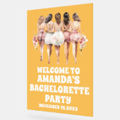 Frosted Yellow Acryl Bachelorette Welkom Teken Bord (Hoek)