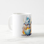 Frostfire Hatchling Blauwe Draak Fantasie Koffiemok (Voorkant links)